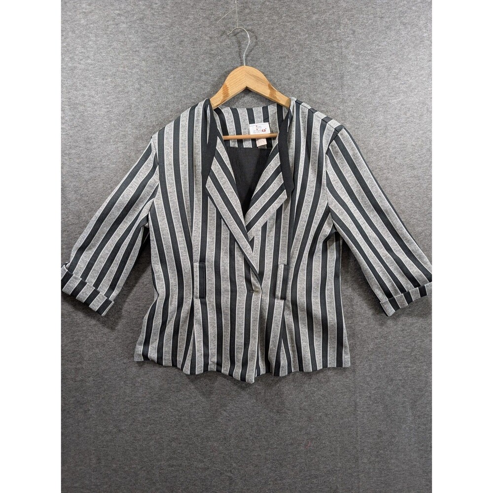 In Cinq Blazer with Detachable Mock Front Detail Womans Size 12